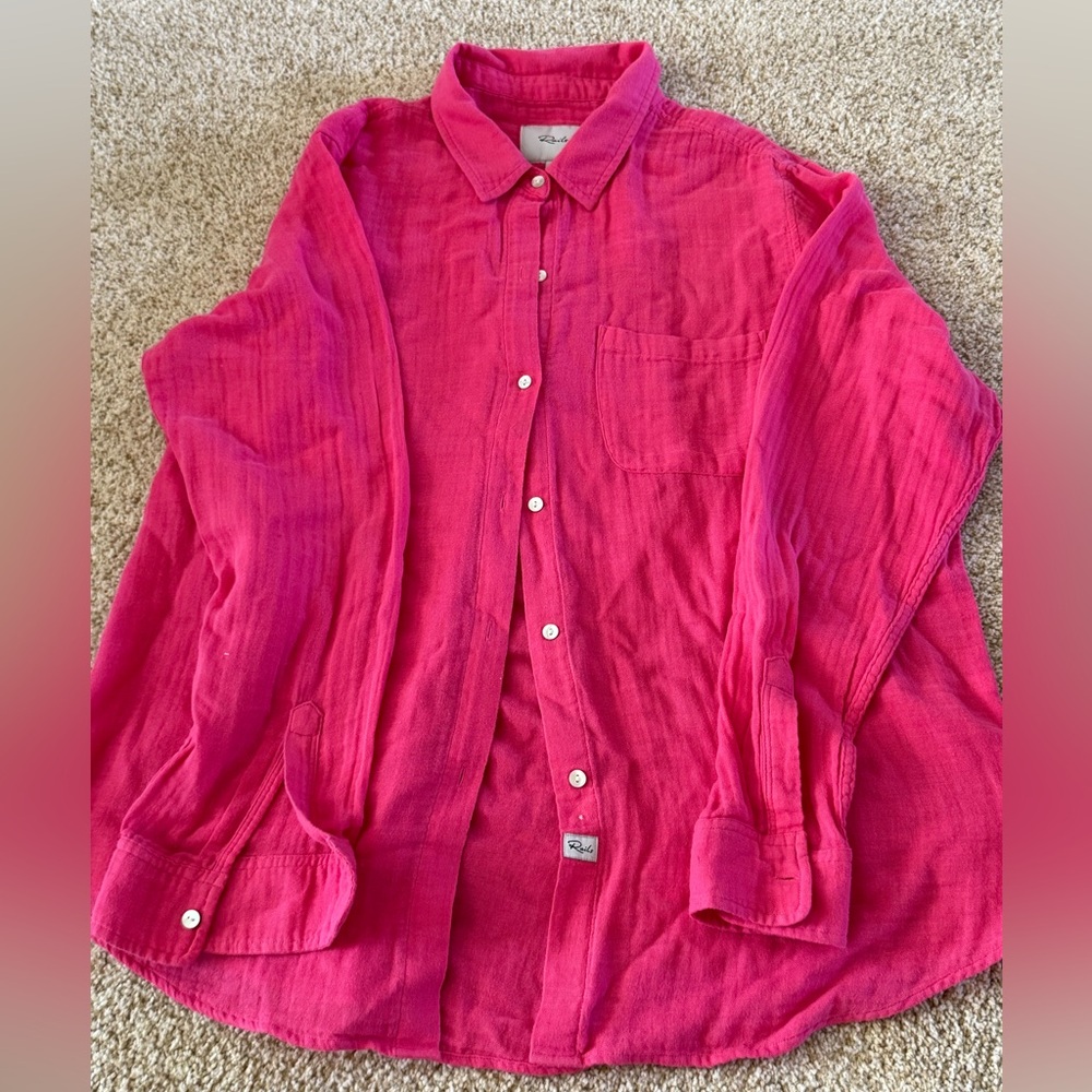 Rails Vibrant Pink Blouse - XL - Picture 2 of 4